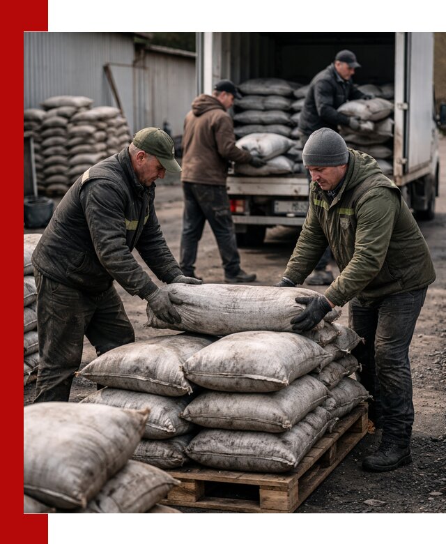 Доставка угля в мешках по выгодным ценам в Кандалакше