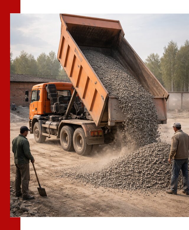 Доставка самосвалом 20 м3 в Кандалакше быстро и надежно