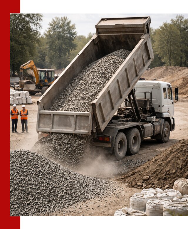 Аренда самосвала в Кандалакше для доставки сыпучих и нерудных материалов