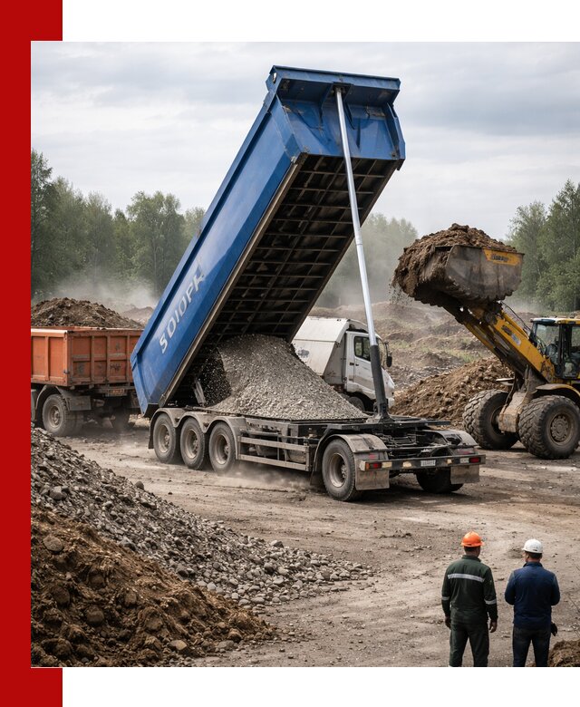 Аренда тонар 40 тонн в Кандалакше с доставкой материалов