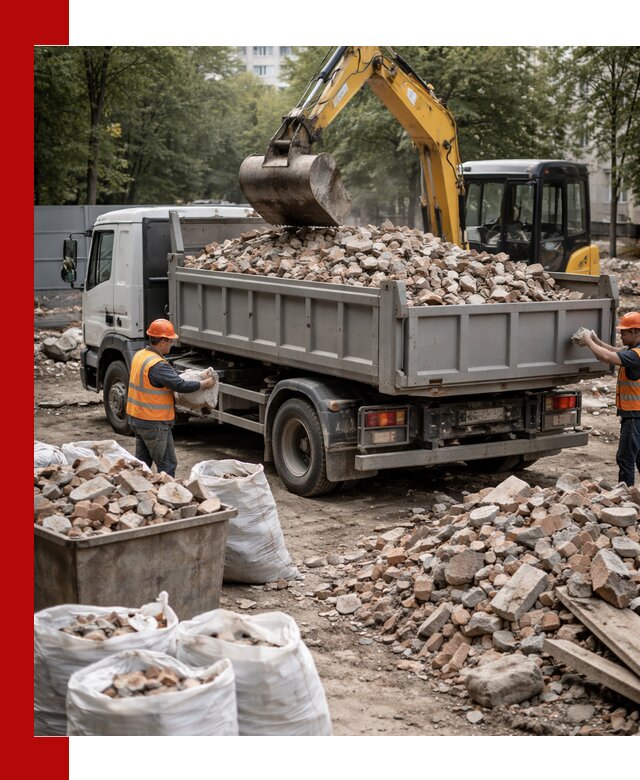 Вывоз строительного мусора в Кандалакше с самосвалами и контейнерами