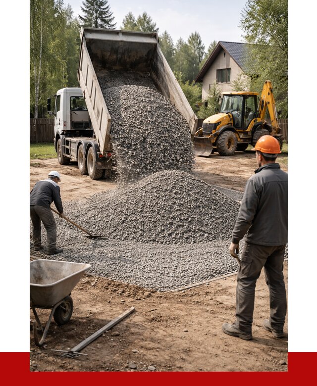 Отсыпка участка щебнем в Кандалакше от 6567 р. ПРОНЕРУДКнд