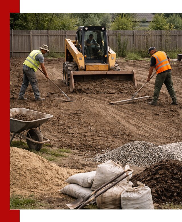 Выравнивание участка под строительство и благоустройство в Кандалакше