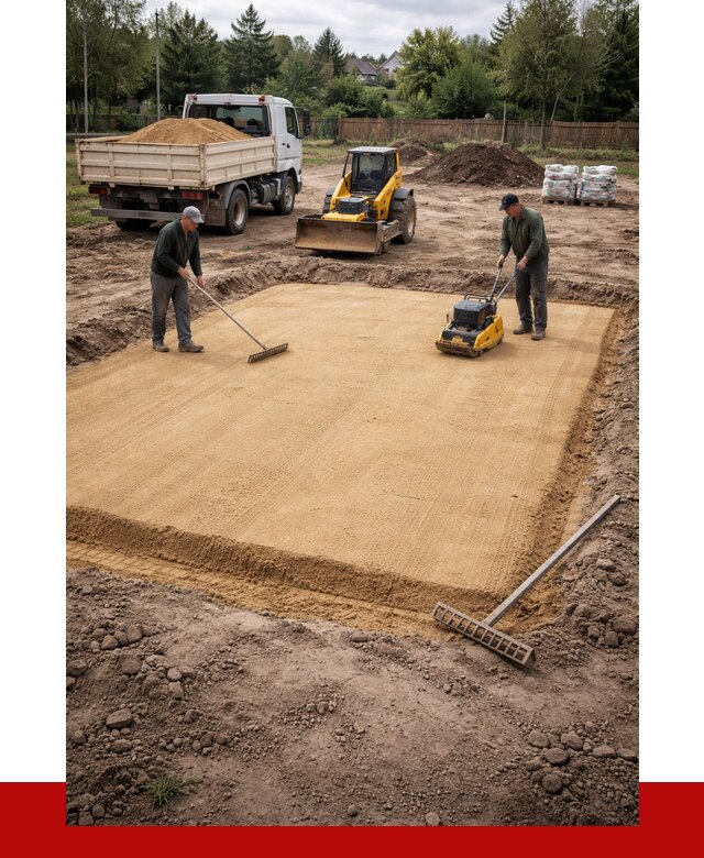 Устройство песчаной подушки в Кандалакше от 4546 р. ПРОНЕРУДКнд