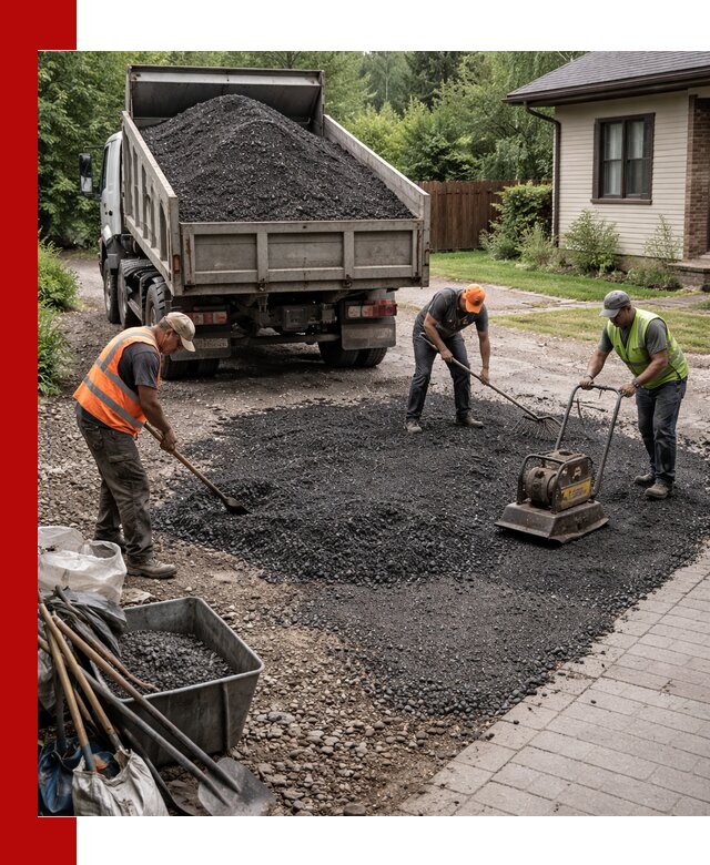 Асфальтовая крошка для двора с доставкой в Кандалакше